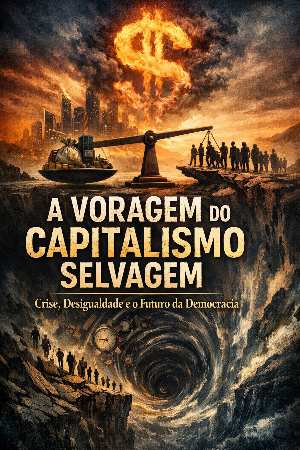 Capa do livro A Voragem do Capitalismo Selvagem
