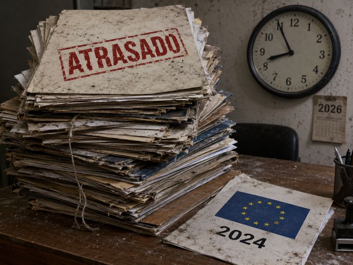 Pilha de processos com carimbo de atraso